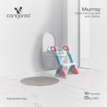 MURRAY lépcsős WC szűkítő 2 lépcsővel, fogantyúval PINK