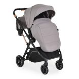 BINGO babakocsi 22kg-ig, sport vázzal, összecsukható 2 irányban STEEL/EZÜSTSZÜRKE