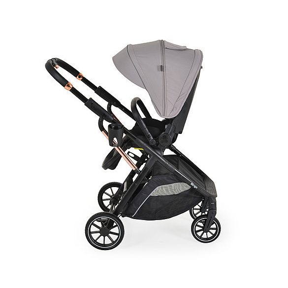 BINGO babakocsi  SZETT újszülött kortól 22kg-ig 2in1 sport+váz+hordozó STEEL EZÜSTSZÜRKE