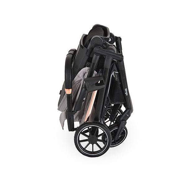 BINGO babakocsi  SZETT újszülött kortól 22kg-ig 2in1 sport+váz+hordozó STEEL EZÜSTSZÜRKE