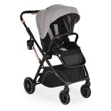 BINGO babakocsi  SZETT újszülött kortól 22kg-ig 2in1 sport+váz+hordozó STEEL EZÜSTSZÜRKE