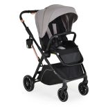 BINGO babakocsi 22kg-ig, sport vázzal, összecsukható 2 irányban STEEL/EZÜSTSZÜRKE