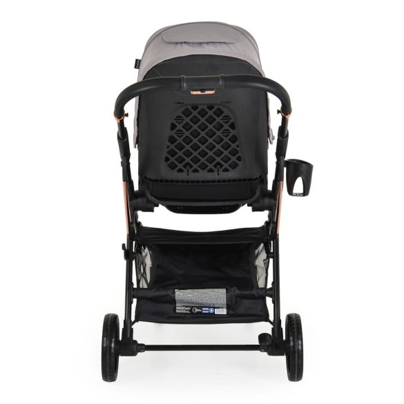 BINGO babakocsi 22kg-ig, sport vázzal, összecsukható 2 irányban STEEL/EZÜSTSZÜRKE