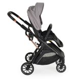 BINGO babakocsi 22kg-ig, sport vázzal, összecsukható 2 irányban STEEL/EZÜSTSZÜRKE