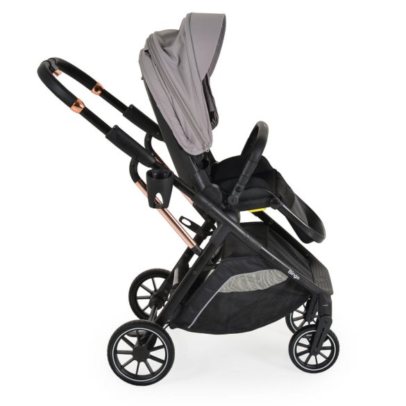 BINGO babakocsi 22kg-ig, sport vázzal, összecsukható 2 irányban STEEL/EZÜSTSZÜRKE