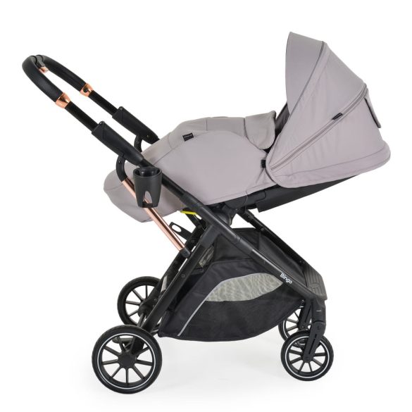 BINGO babakocsi 22kg-ig, sport vázzal, összecsukható 2 irányban STEEL/EZÜSTSZÜRKE