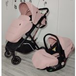 BINGO babakocsi  SZETT újszülött kortól 22kg-ig 2in1 sport+váz+hordozó PINK