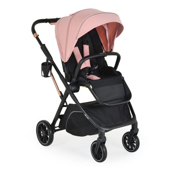 BINGO babakocsi 22kg-ig, sport vázzal, összecsukható 2 irányban PINK