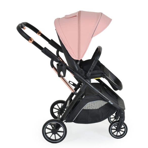 BINGO babakocsi 22kg-ig, sport vázzal, összecsukható 2 irányban PINK