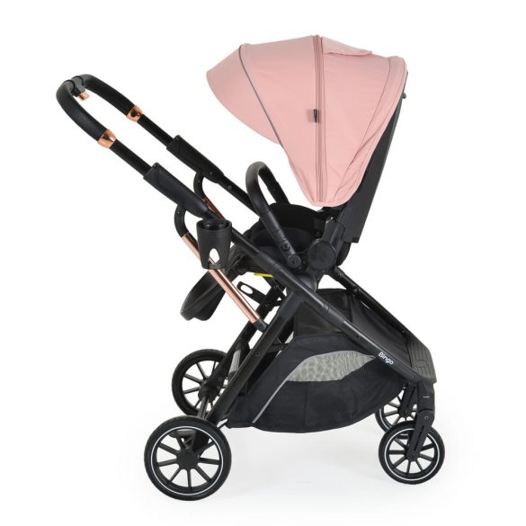 BINGO babakocsi 22kg-ig, sport vázzal, összecsukható 2 irányban PINK