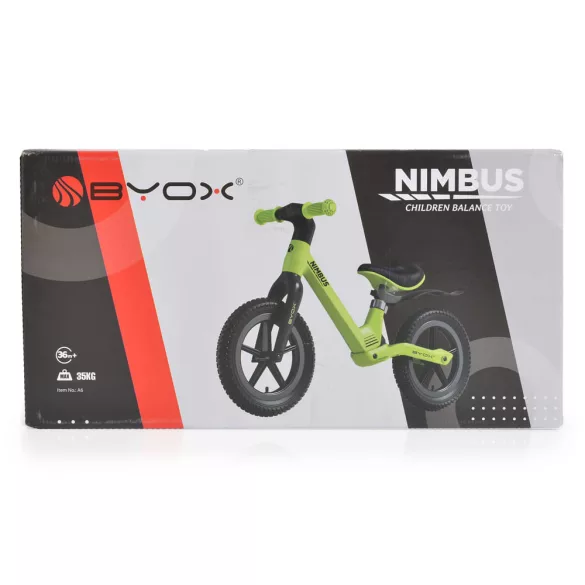NIMBUS futóbicikli 12es fújható, világító kerekekkel PIROS
