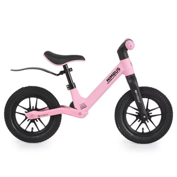 NIMBUS futóbicikli 12es fújható, világító kerekekkel PINK