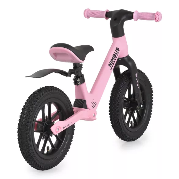 NIMBUS futóbicikli 12es fújható, világító kerekekkel PINK