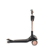 AERO roller, összecsukható, 50kg-ig, 3 kerekű, arany váz FEKETE