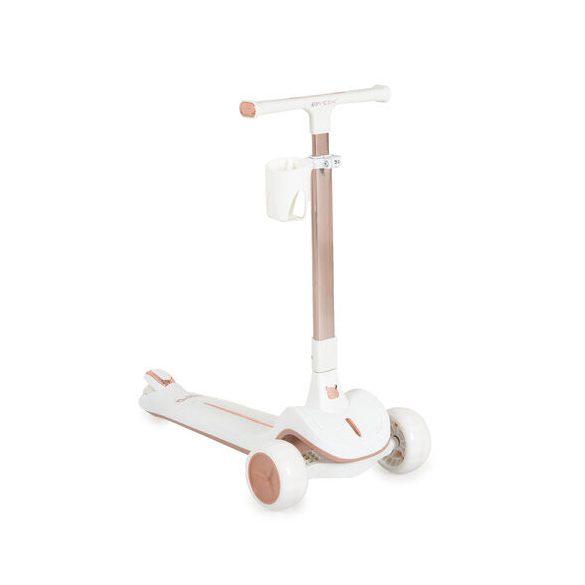 AERO roller, összecsukható, 50kg-ig, 3 kerekű, arany váz FEHÉR