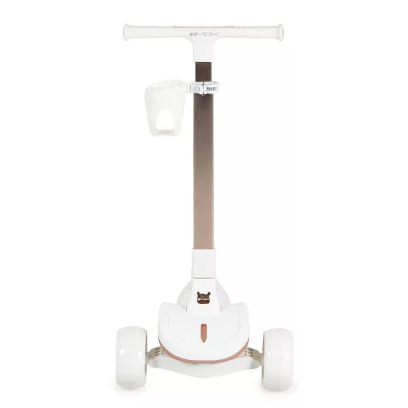 AERO roller, összecsukható, 50kg-ig, 3 kerekű, arany váz FEHÉR