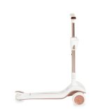 AERO roller, összecsukható, 50kg-ig, 3 kerekű, arany váz FEHÉR