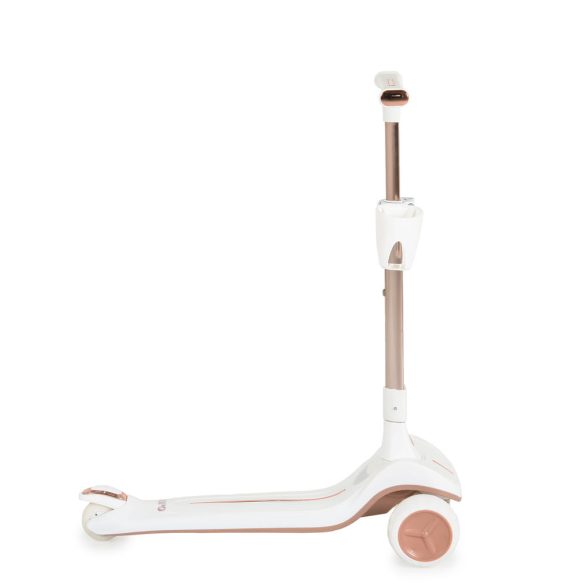 AERO roller, összecsukható, 50kg-ig, 3 kerekű, arany váz FEHÉR