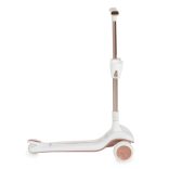 AERO roller, összecsukható, 50kg-ig, 3 kerekű, arany váz FEHÉR