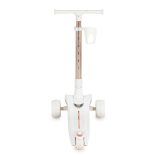 AERO roller, összecsukható, 50kg-ig, 3 kerekű, arany váz FEHÉR