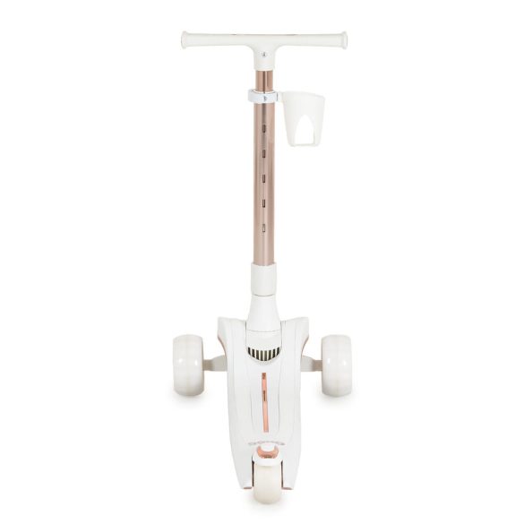 AERO roller, összecsukható, 50kg-ig, 3 kerekű, arany váz FEHÉR