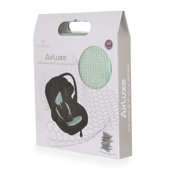 AIRLUXE autós hordozó párna, izzadásgátlós 40-87cm MENTA