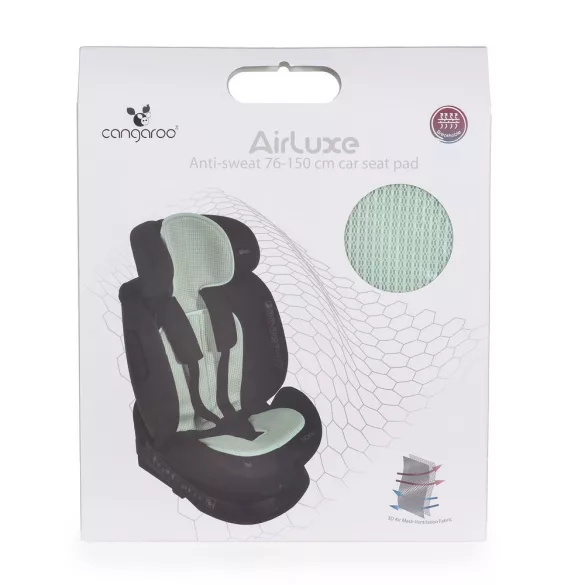 AIRLUXE autósülés párna izzadásgátlós 76-150cm MENTA
