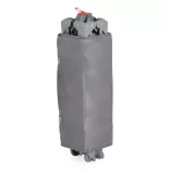 UNO utazóágy1 szintes zippes kibújóval SZÜRKE