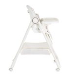 SURPRISE etetőszék szilikon tányérral, evőeszközzel, előkével FEHÉR