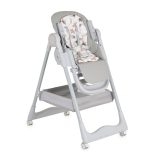 SURPRISE etetőszék szilikon tányérral, evőeszközzel, előkével SZÜRKE