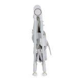 SURPRISE etetőszék szilikon tányérral, evőeszközzel, előkével SZÜRKE