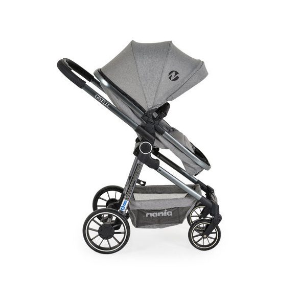 GISELLE átalakítható babakocsi és autós hordozó 40-87cm 2in1 SZÜRKE