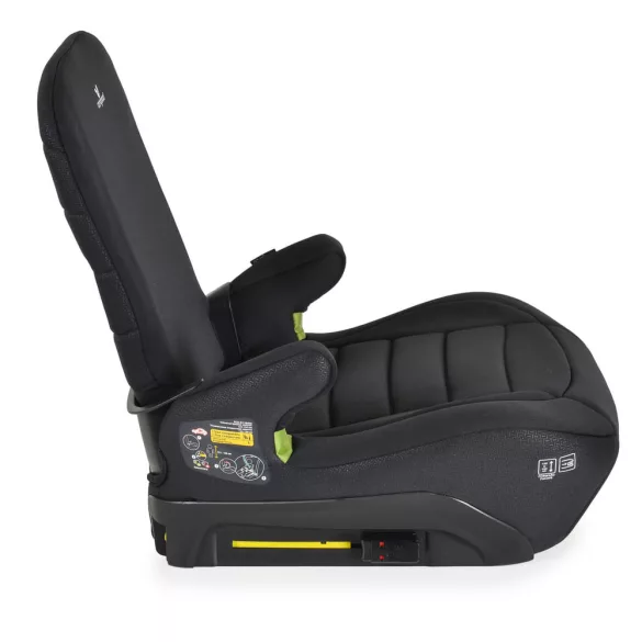 GALAXY ülésmagasító háttámlával 125-150cm, ISOFIX FEKETE