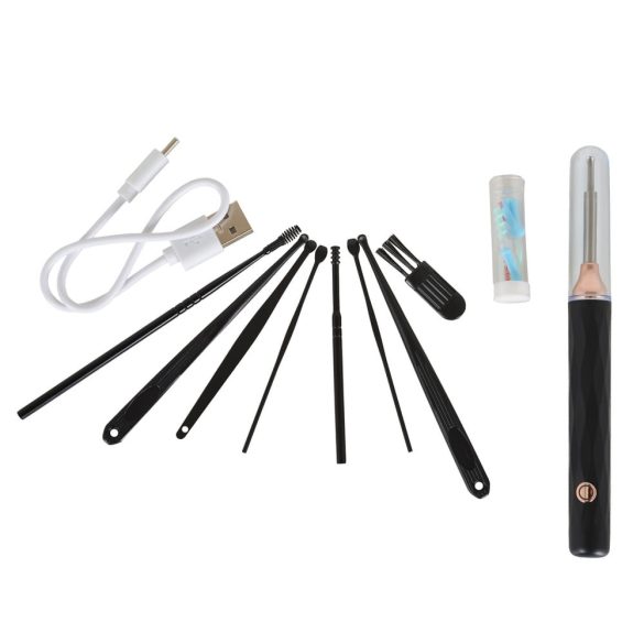 OTTO fültisztító kamerás, LED lámpával és tisztitófejekkel