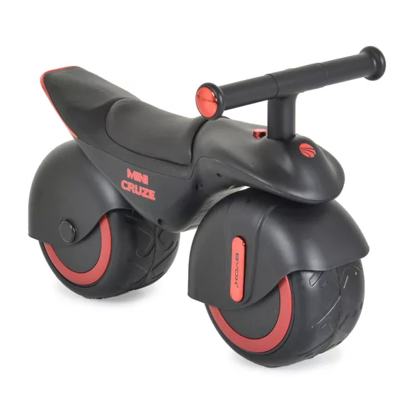 MINI CRUZE futóbicikli, ráülős járgány, kismotor,  zenélő, óriás kerekekkel FEKETE