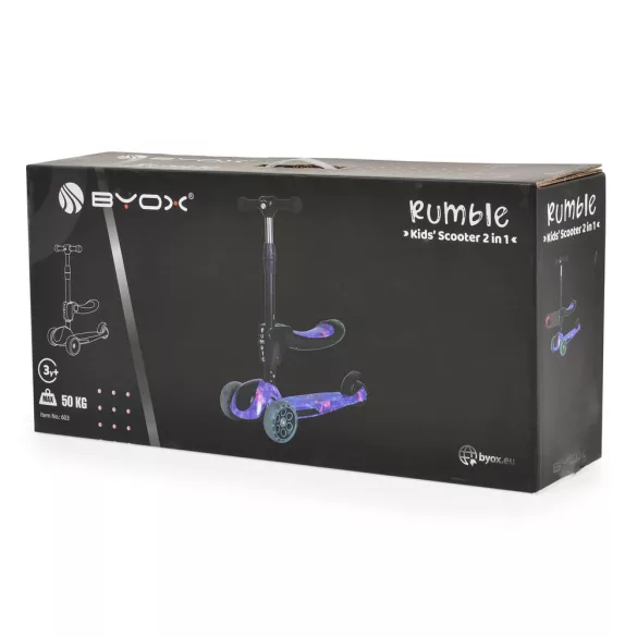 RUMBLE roller ráülős, átalakítható SZÍNES/FEKETE