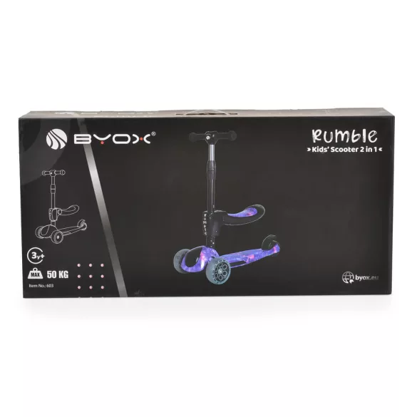 RUMBLE roller ráülős, átalakítható SZÍNES/FEKETE