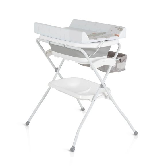 COMO összecsukható kád állvánnyal és pelenkázóval SZÜRKE