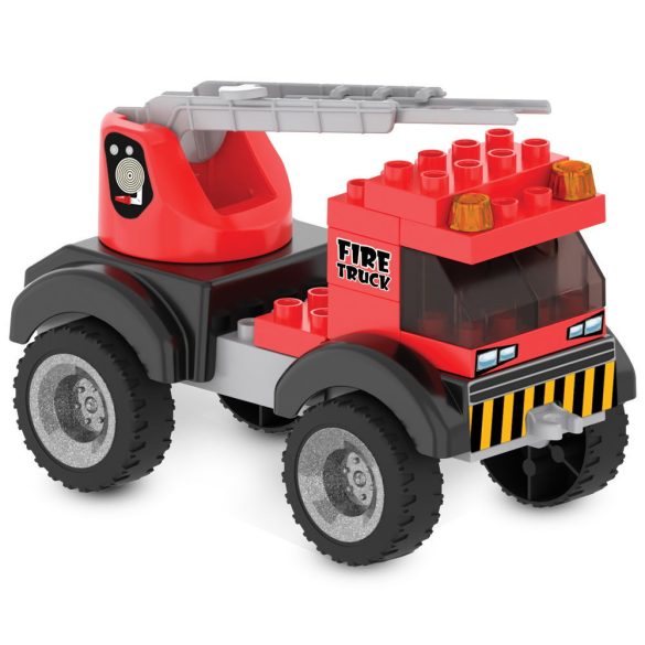 PILSAN építőjáték kis készlet TŰZOLTÓ PIROS