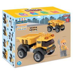 PILSAN építőjáték kis készlet DÖMPER SÁRGA