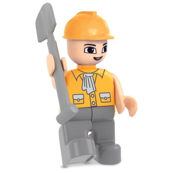 PILSAN építőjáték kis készlet DÖMPER SÁRGA