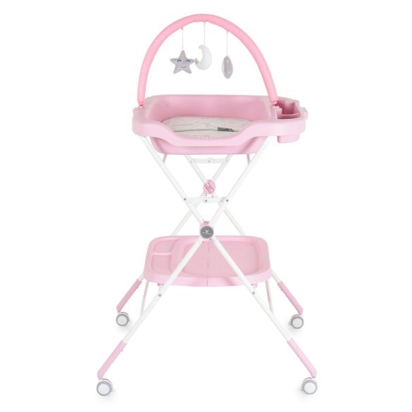 CROCO multifunkciós, összecsukható pelenkázó asztal RÓZSA