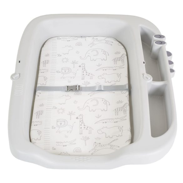 CROCO multifunkciós, összecsukható pelenkázó asztal SZÜRKE