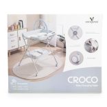CROCO multifunkciós, összecsukható pelenkázó asztal SZÜRKE