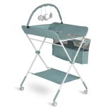 KASKADA multi pelenkázó asztal játékhíddal, tárolókkal MENTA