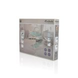 KASKADA multi pelenkázó asztal játékhíddal, tárolókkal SZÜRKE