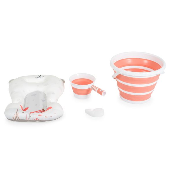 BALENA összecsukható kád vödrökkel, párnával kiegészítőkkel KORAL