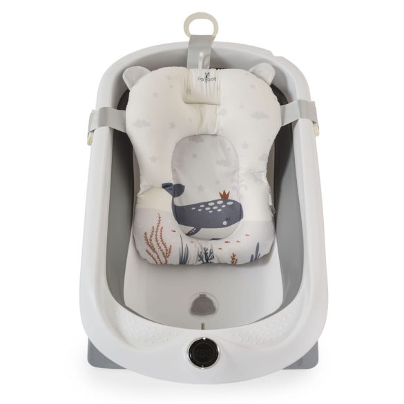BALENA összecsukható kád vödrökkel, párnával kiegészítőkkel SZÜRKE