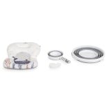 BALENA összecsukható kád vödrökkel, párnával kiegészítőkkel SZÜRKE