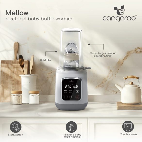 MELLOW 4in1 cumisüveg melegítő, sterilizáló, melegen tartó funkcióval FEHÉR